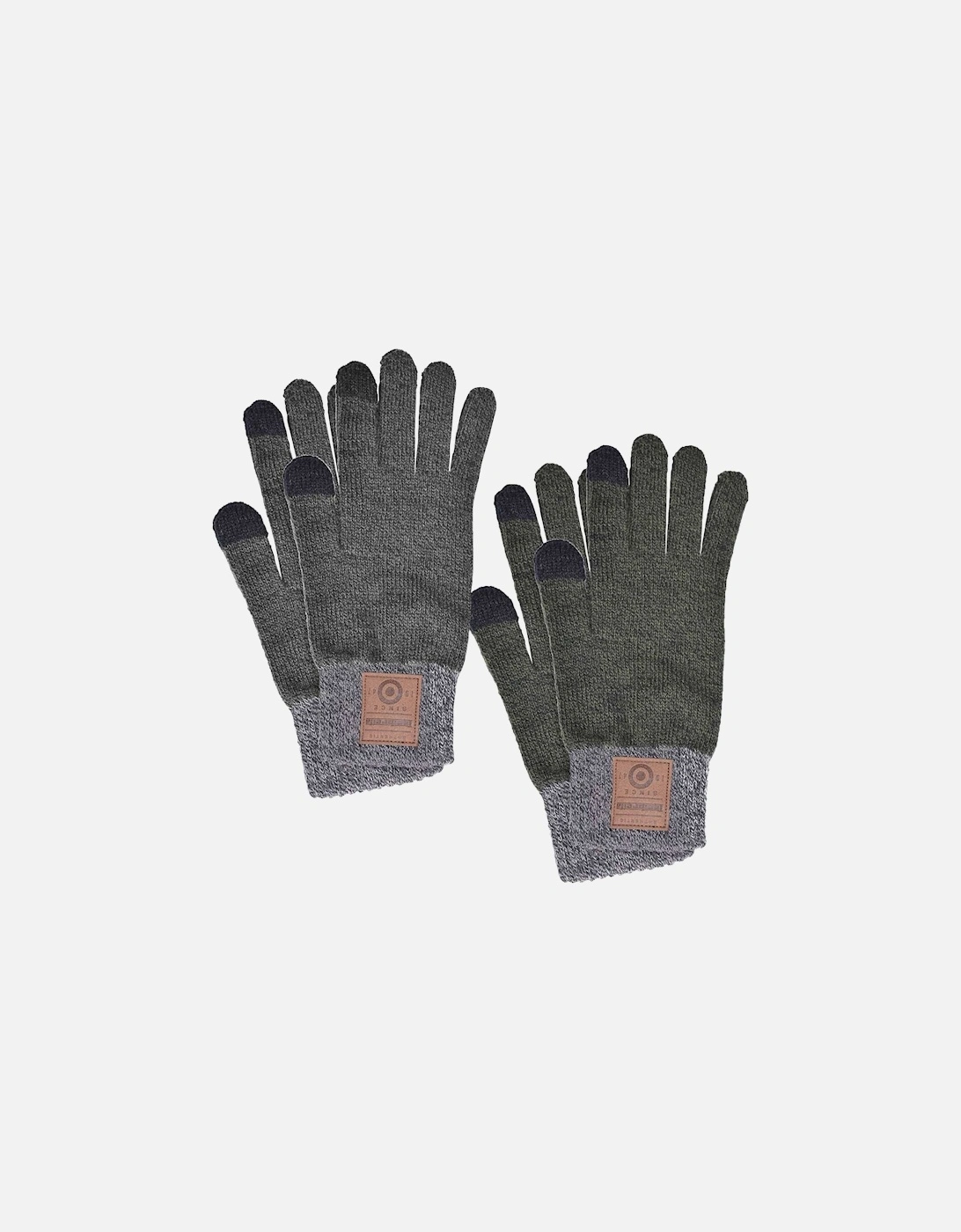 Mens Turn Up Touchscreen Compatible Gloves