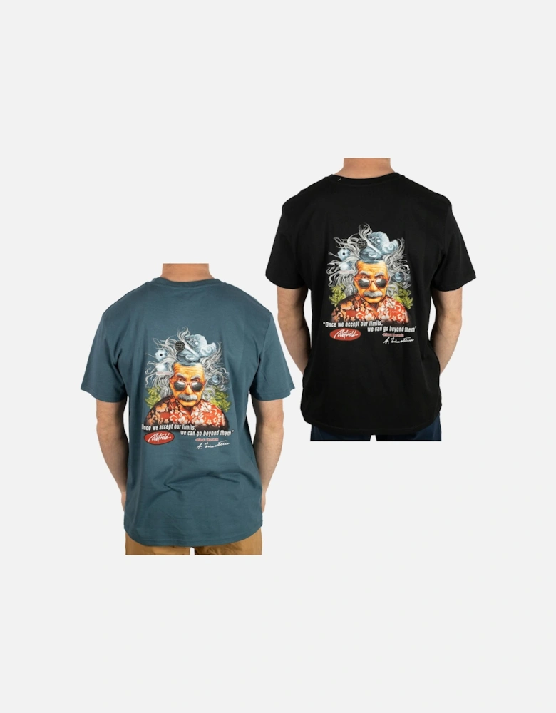 Mens Brain Waves Classic Al Einstein Graphic T-Shirt