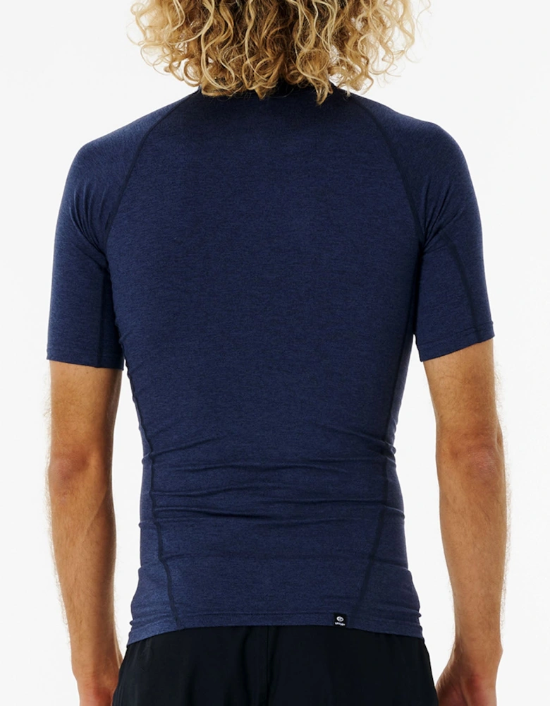 Rip Curl Mens Dawn Patrol Perf Short Sleeve UV Protect T-Shirt Rash Vest