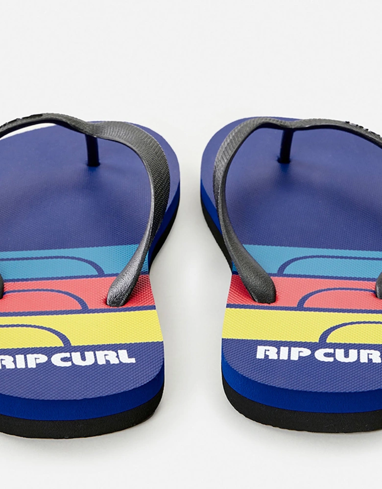 Rip Curl Mens Surf Revival Logo Open Toe Flip Flops