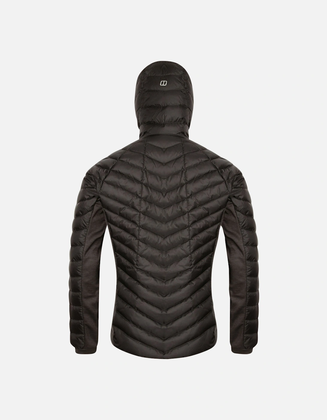 Mens Tephra Hooded Padded Down Jacket - Black