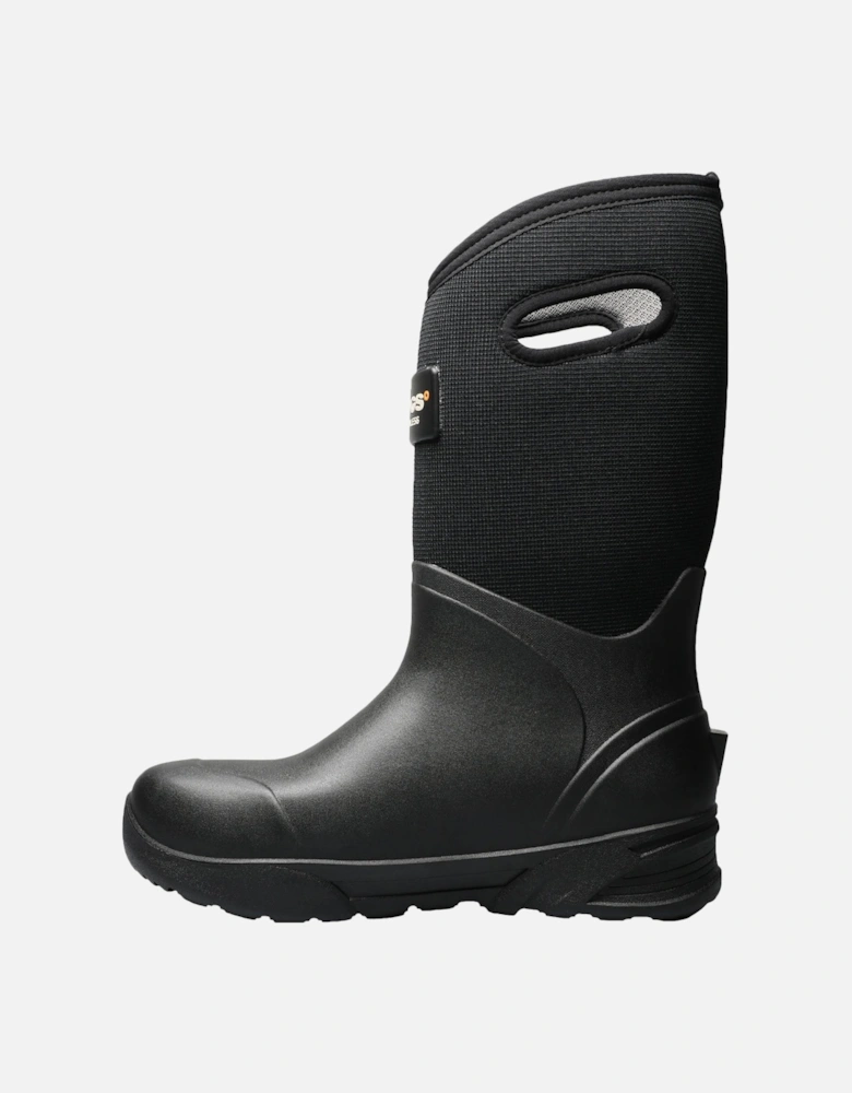 Mens Bozeman Tall Wellington Boots Wellies - Black