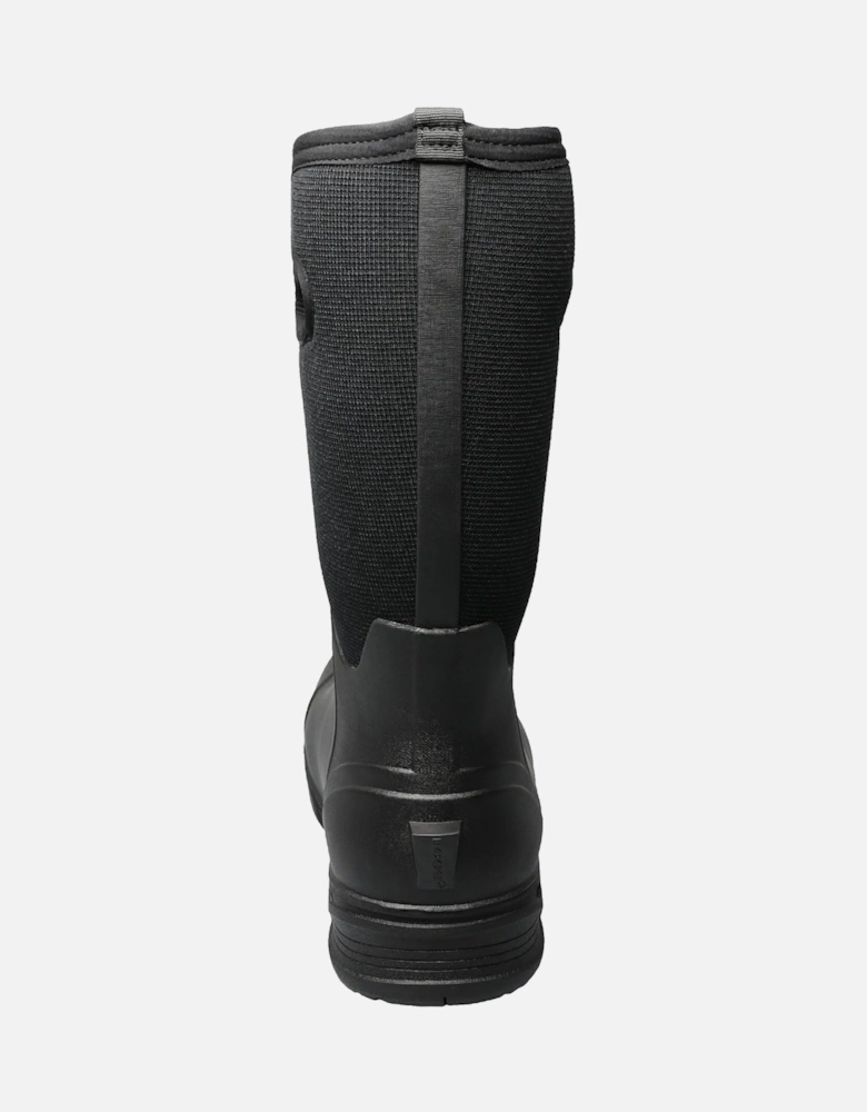 Mens Bozeman Tall Wellington Boots Wellies - Black