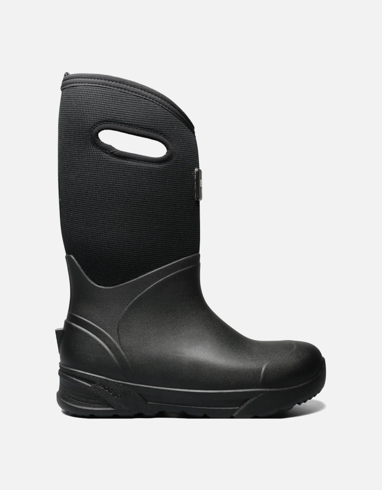 Mens Bozeman Tall Wellington Boots Wellies - Black