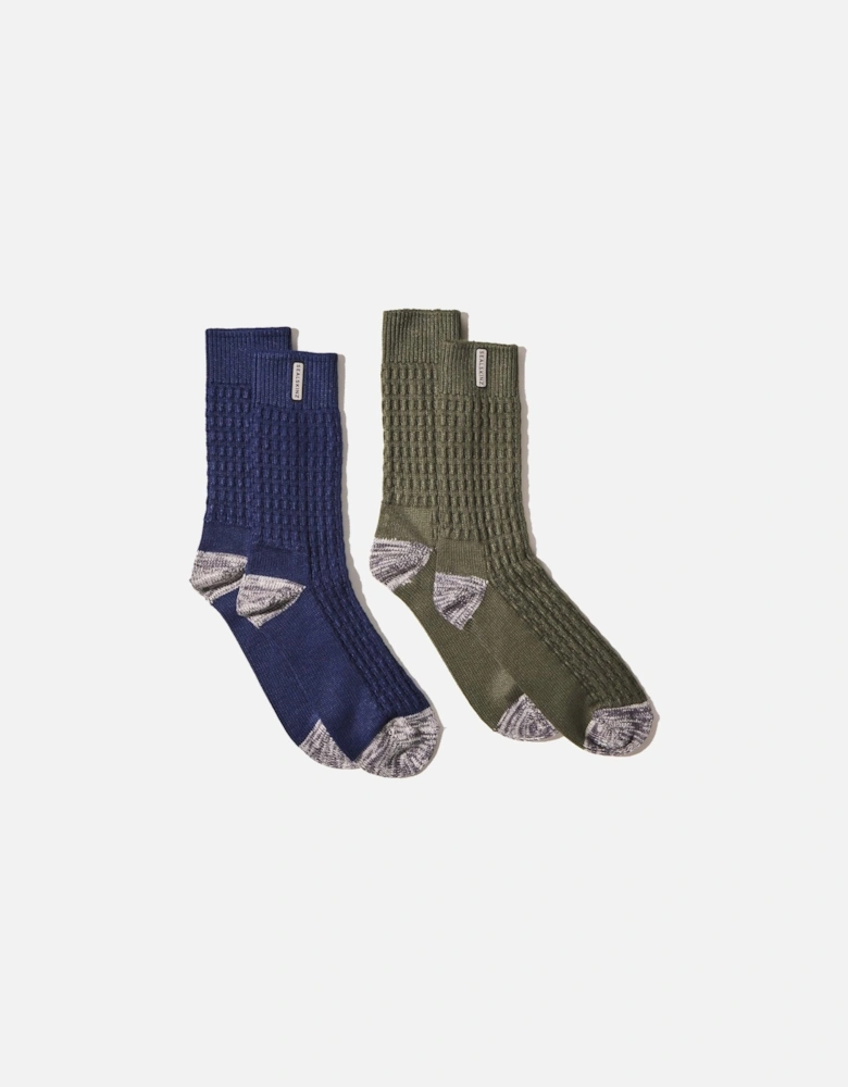 Unisex Wroxham Bamboo Mid Length Waffle Socks