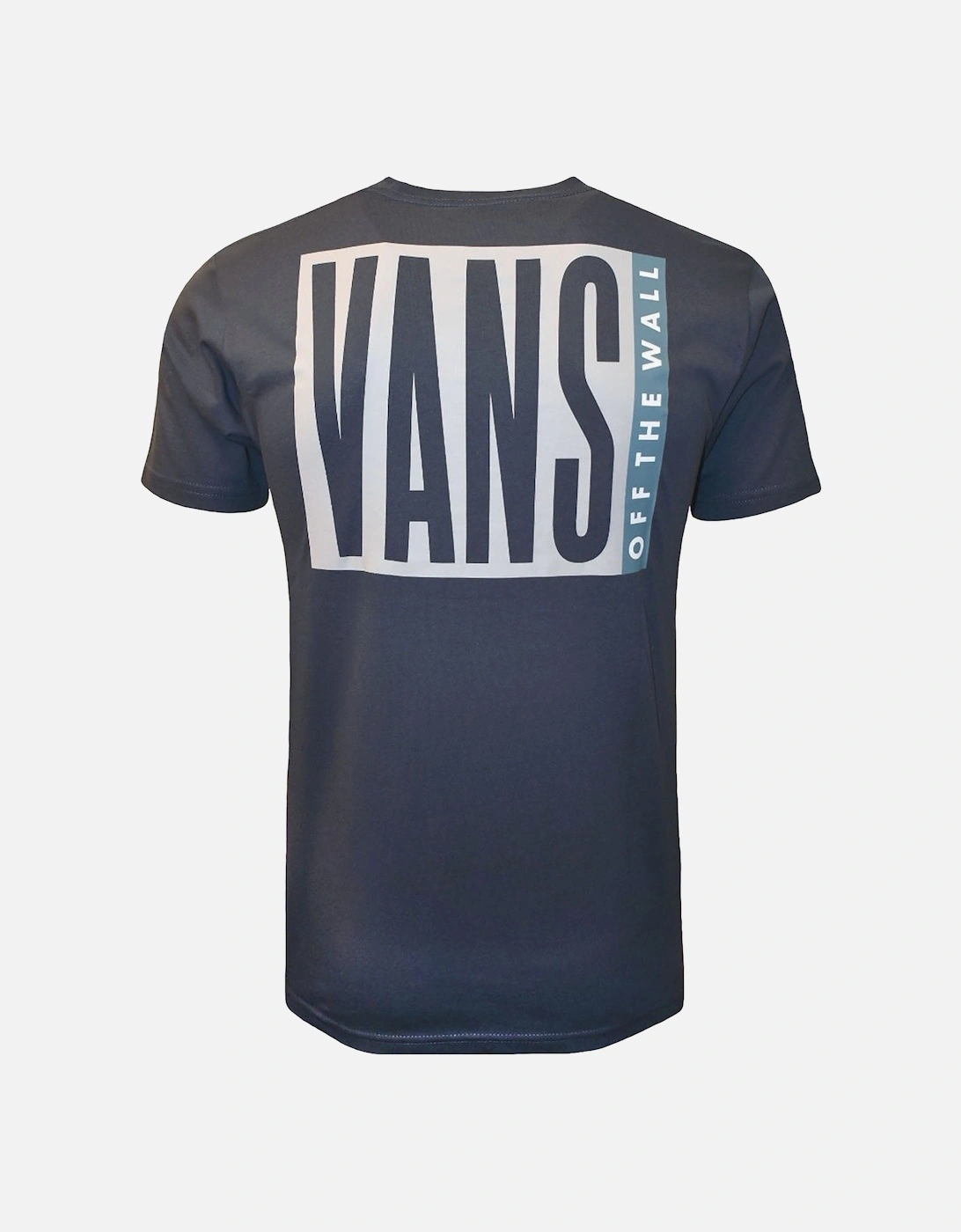 Mens Elevator Short Sleeve Coton T-Shirt - Indigo