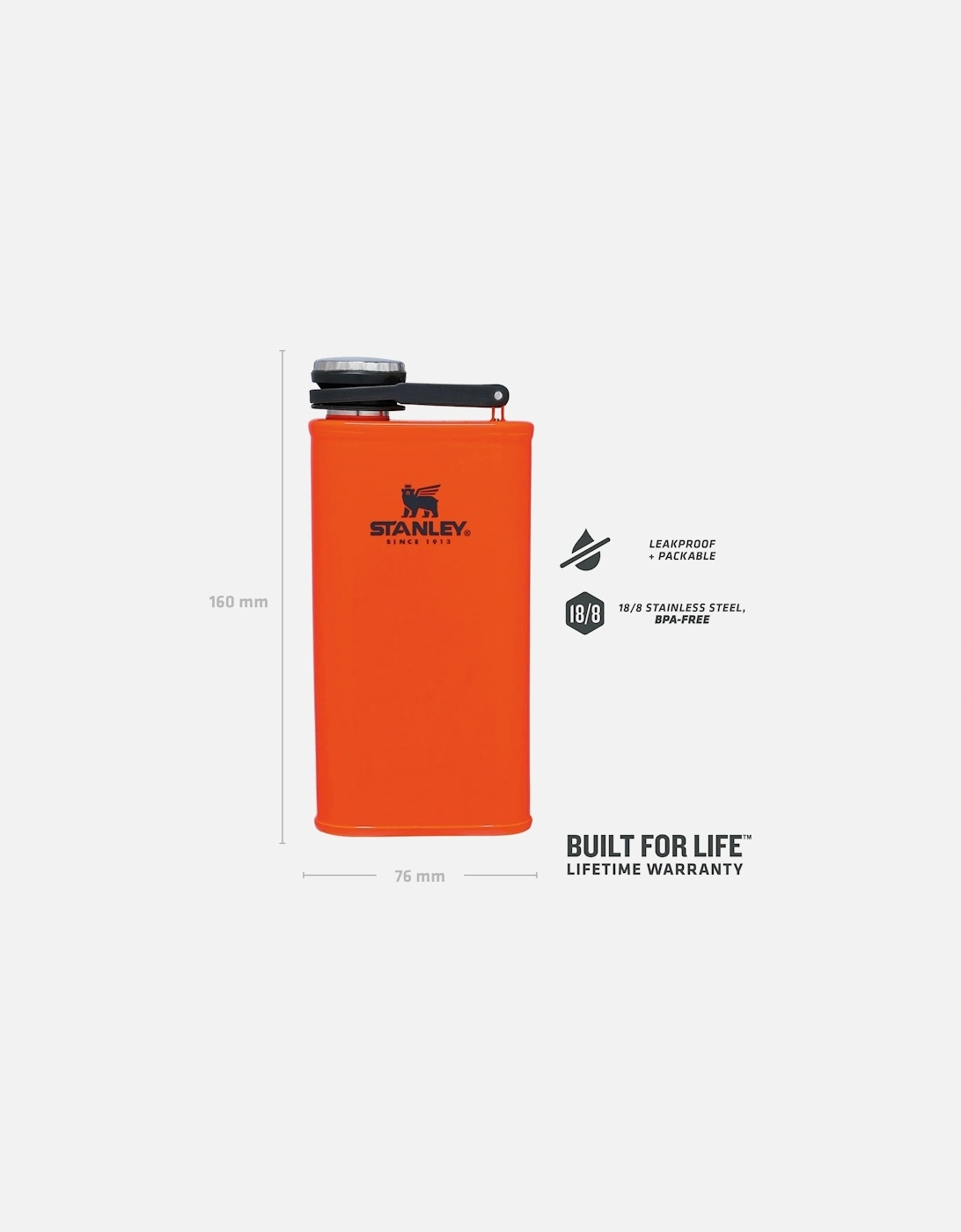 0.23L Classic Easy Fill Wide Mouth Travel Hip Flask
