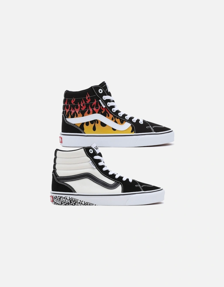 Mens Filmore Hi High Top Retro Canvas Trainers