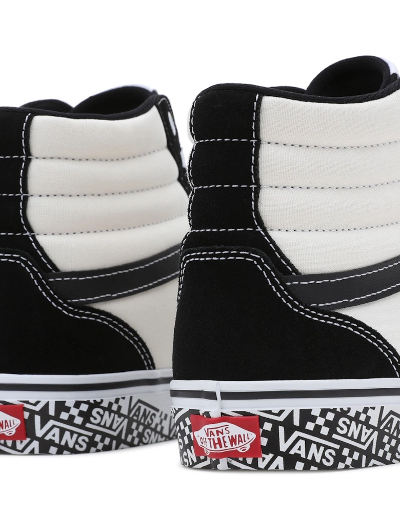 Mens Filmore Hi High Top Retro Canvas Trainers