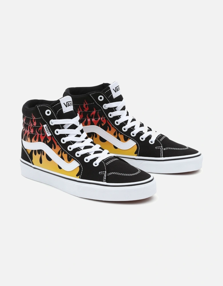 Mens Filmore Hi High Top Retro Canvas Trainers