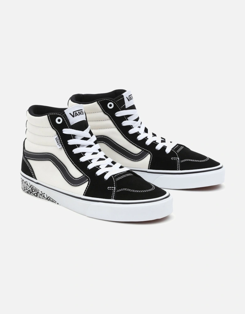 Mens Filmore Hi High Top Retro Canvas Trainers