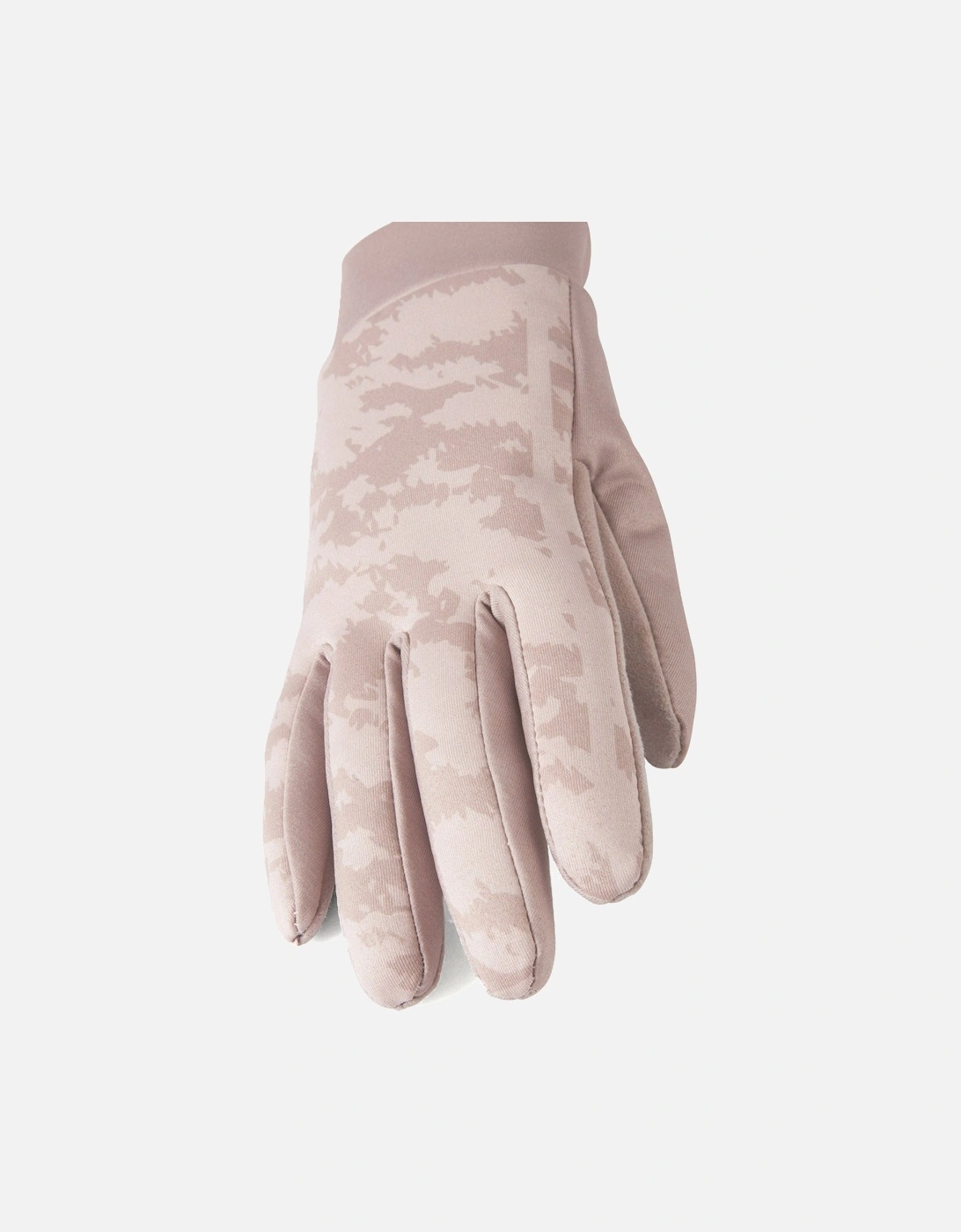 Womens Ryston Water Repellent Print Nano Fleece Gloves - Pink