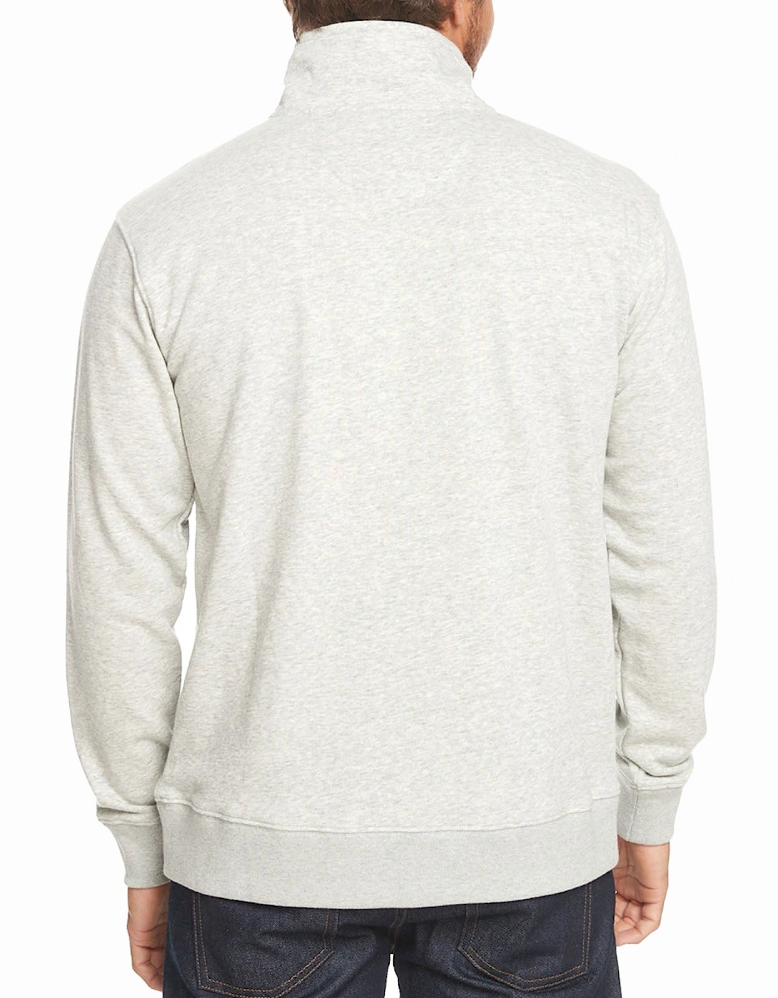 Mens Bold Omni Pullover Half Zip Sweatshirt - Grey Heather