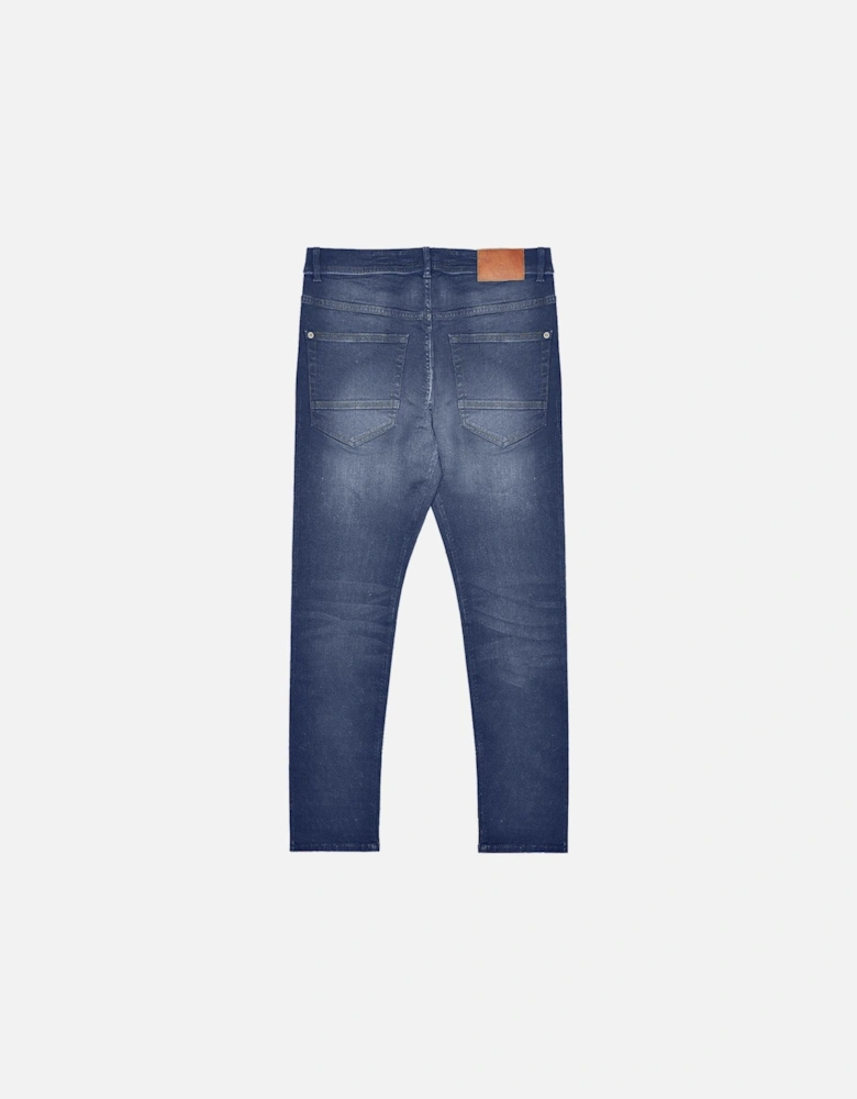 Mens Chester Straight Fit Denim Jeans - Tinted Blue