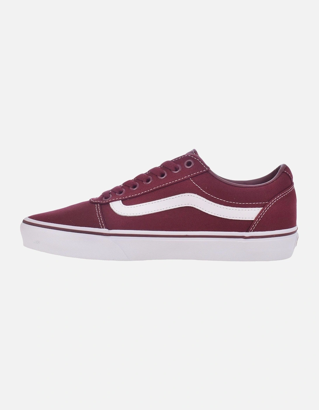 Mens Ward Canvas Trainers - Port/White