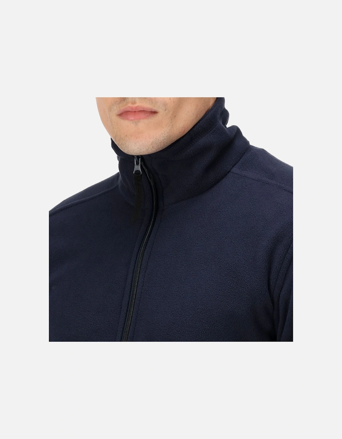Professional Mens Micro Zip Full Zip Fleece Jacket