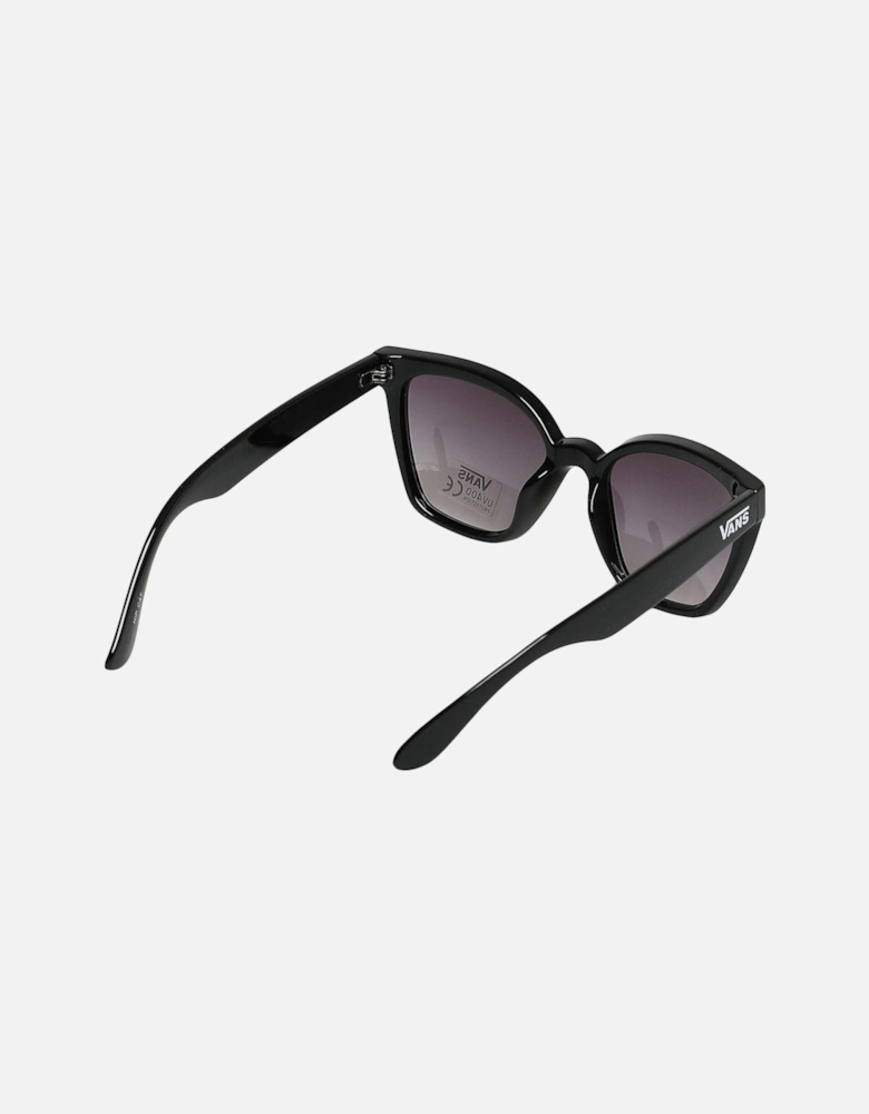Womens Hip Cat Eye Oversized Sunglasses - Black