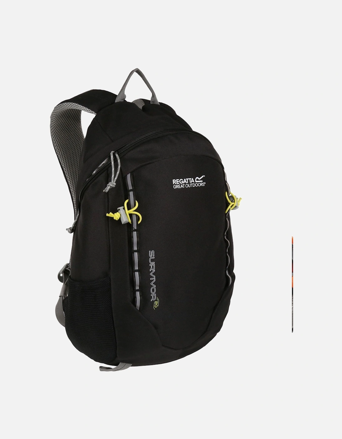 Survivor V4 20L Breathable Walking Backpack Rucksack - Black