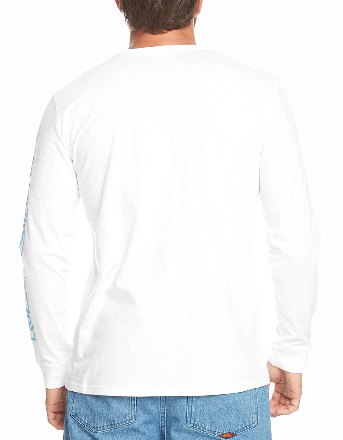 Mens Omni Logo Long Sleeve Cotton T-Shirt