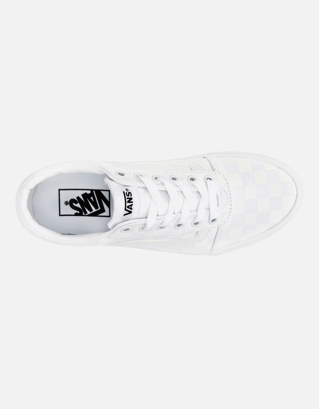 Womens Ward Checkerboard Trainers - White