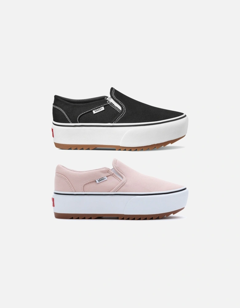 Womens Asher Platform Slip On Low Rise Trainers