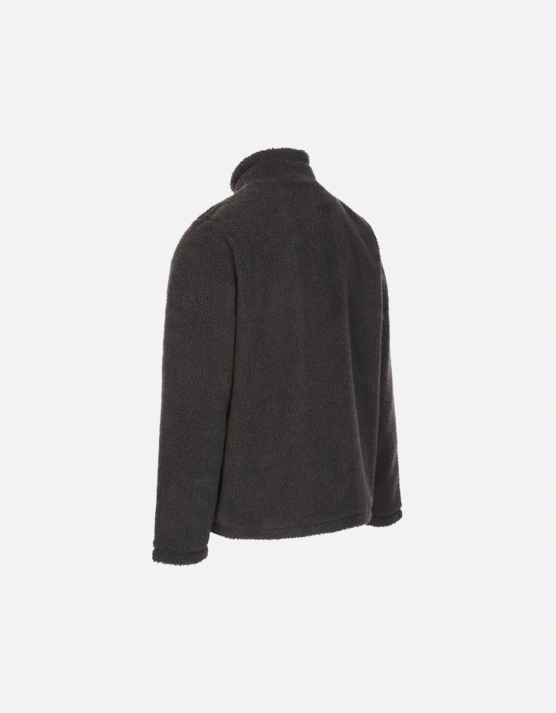 Mens Buck Sherpa Fleece Full Zip Jacket - Dark Grey