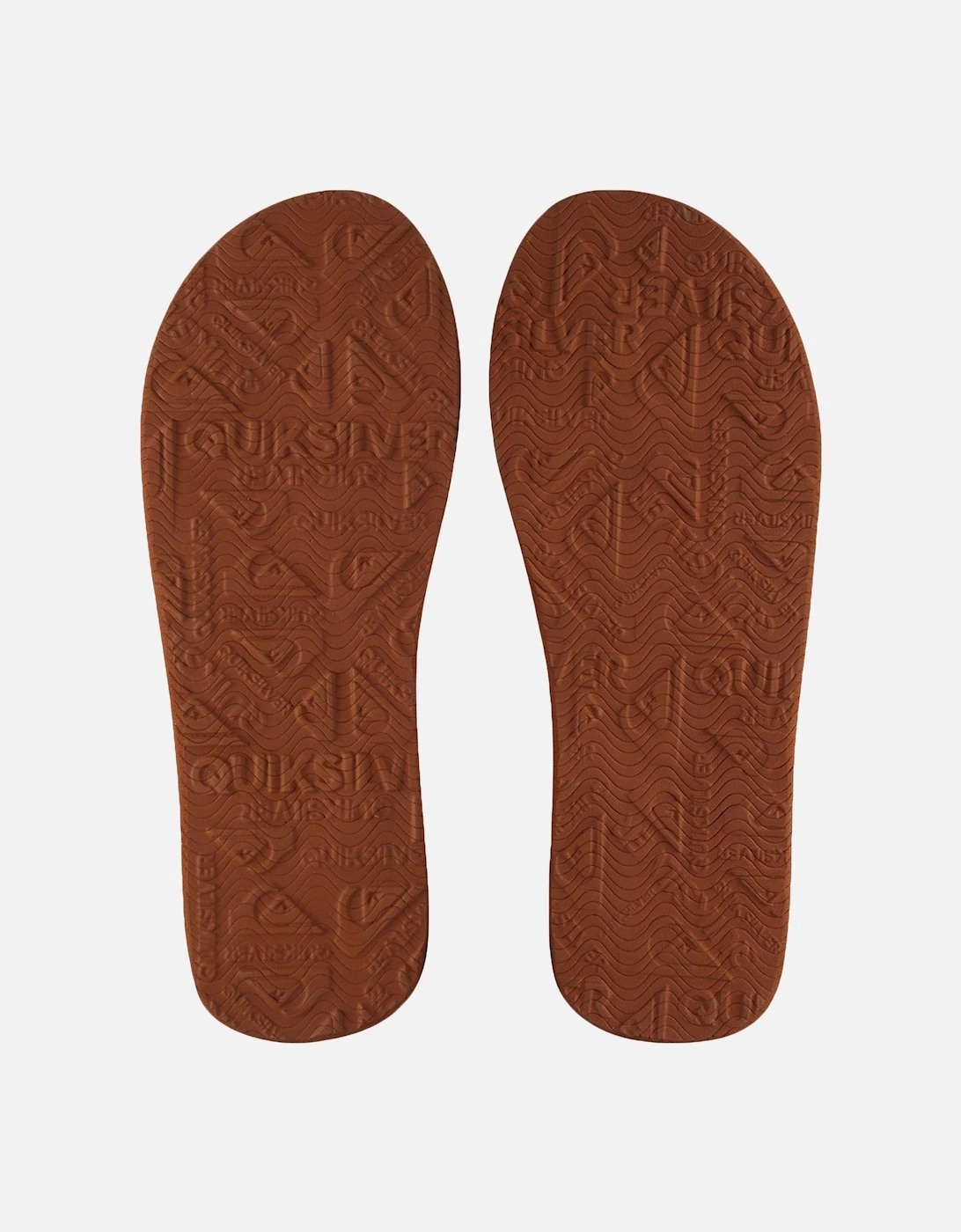 Mens Molokai Leather Flip Flops - Black
