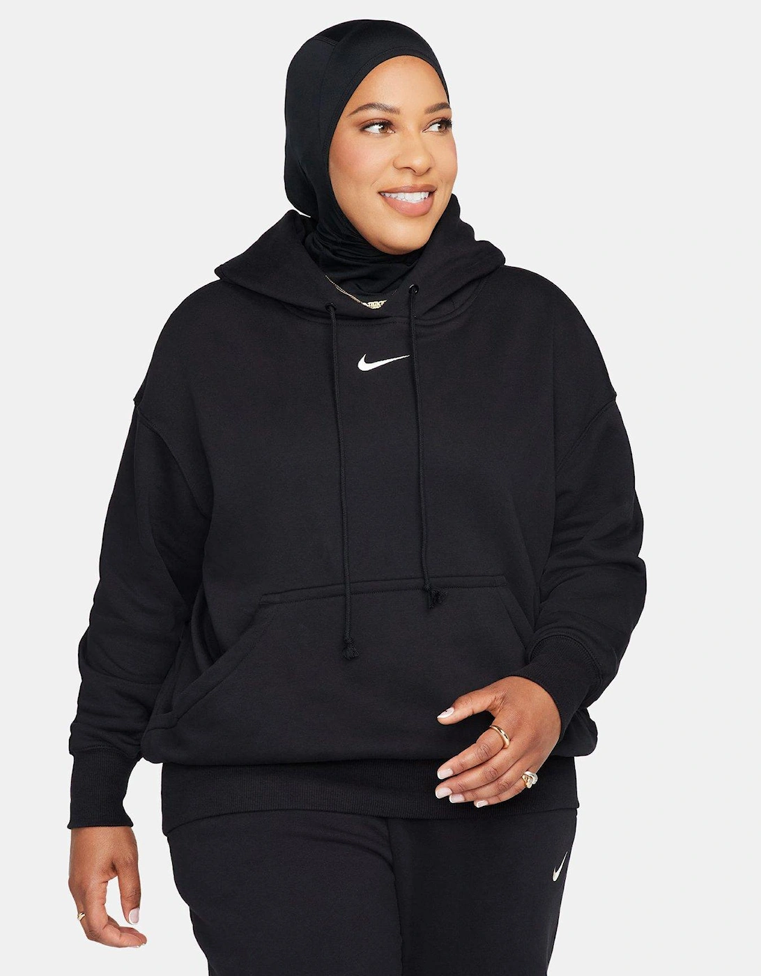 Sportswear Phoenix Fleece Women's Over-Oversized Pullover Hoodie - Black, 3 of 2