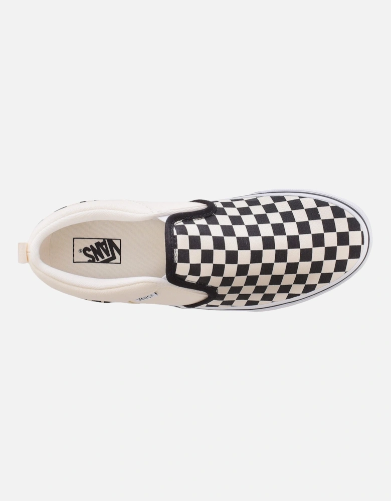 Kids Asher Checkered Trainers - Black