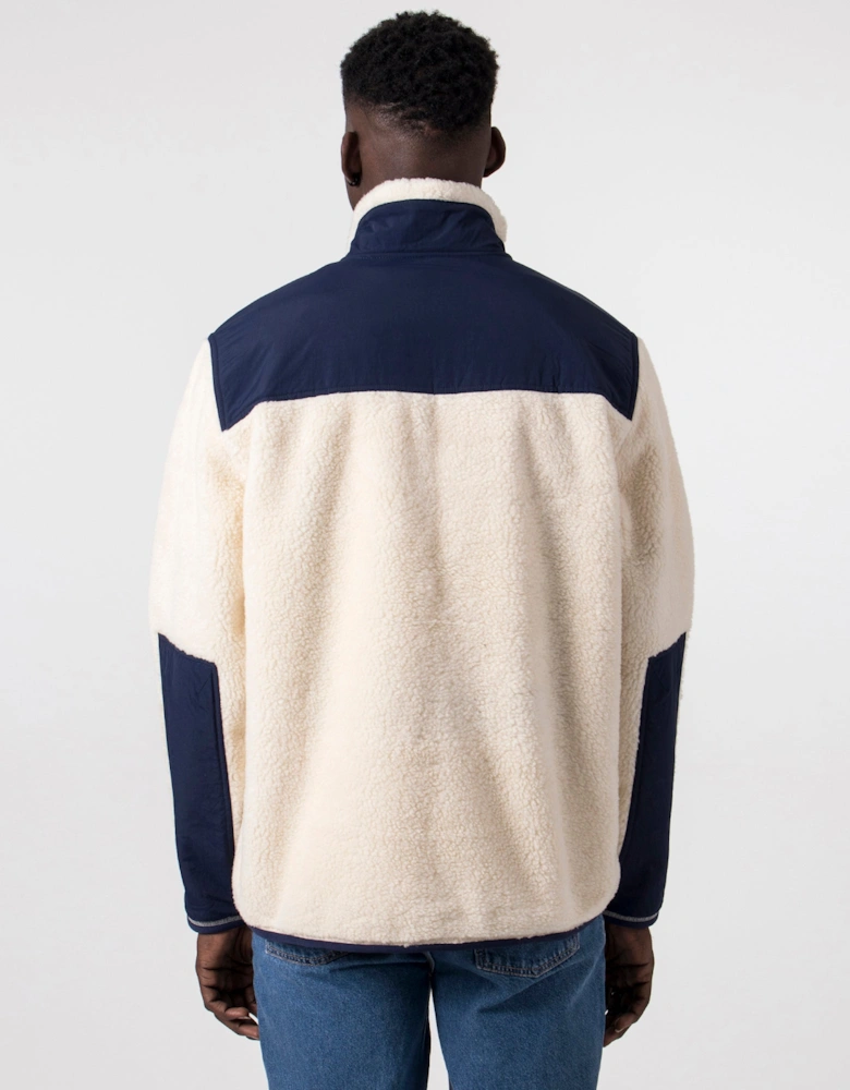 Relaxed Fit Hybrid Fleece Jacket