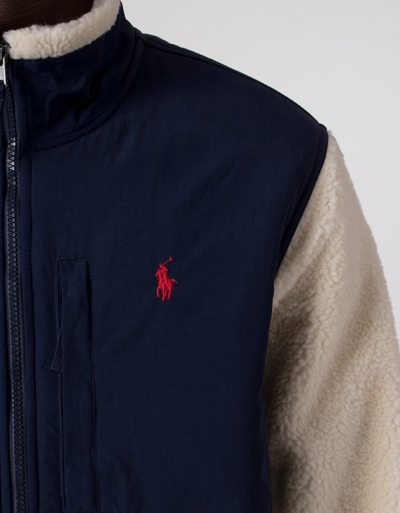 Relaxed Fit Hybrid Fleece Jacket