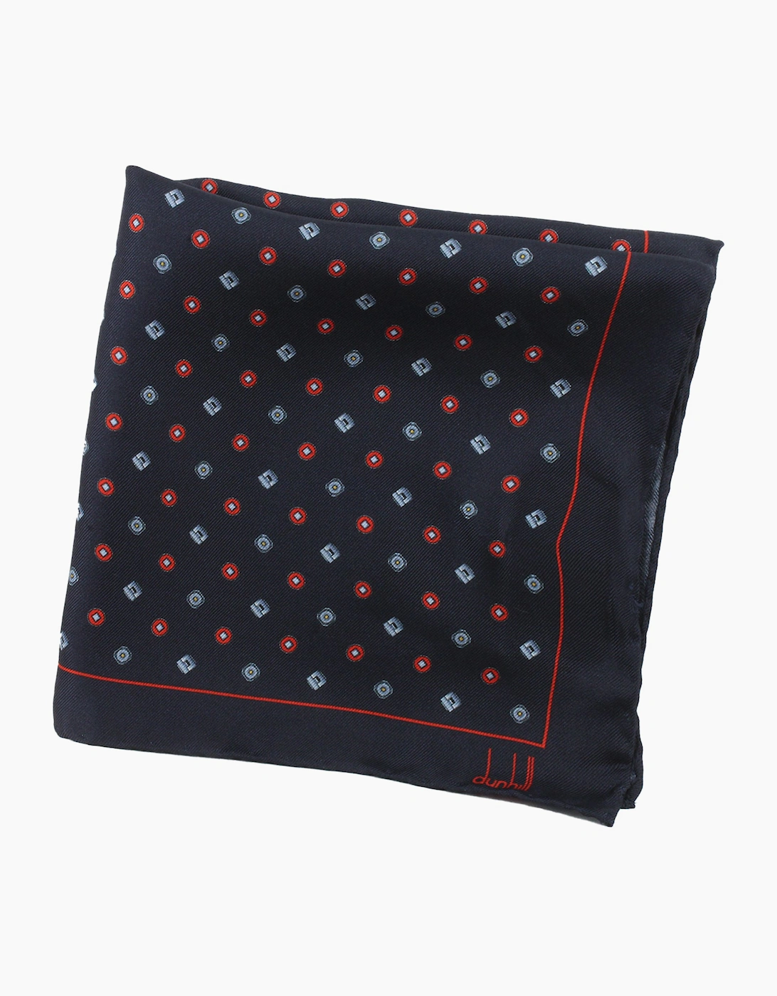 Men's Dunhill Pocket Square - Black - Size: ONE size