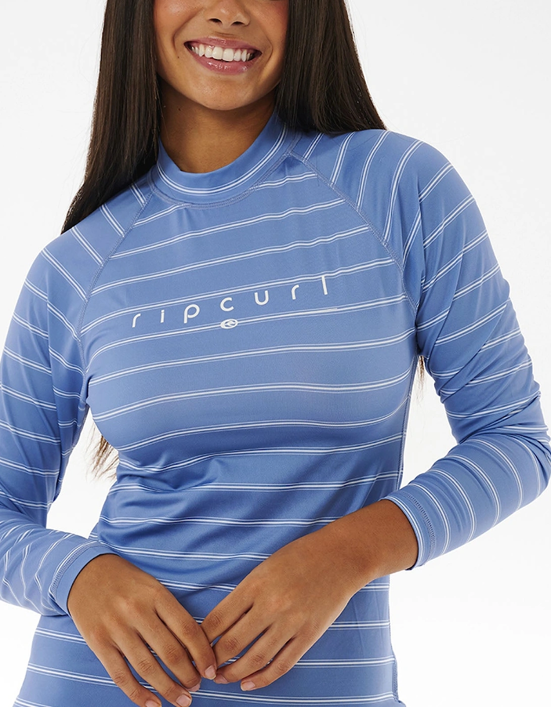 Rip Curl Womens Golden Rays UV Rash Vest - Blue