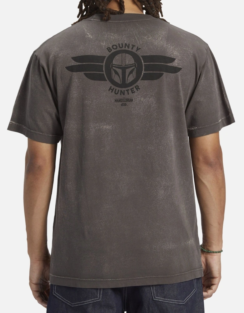 Mens X Star Wars Mando Travel T-Shirt - Grey