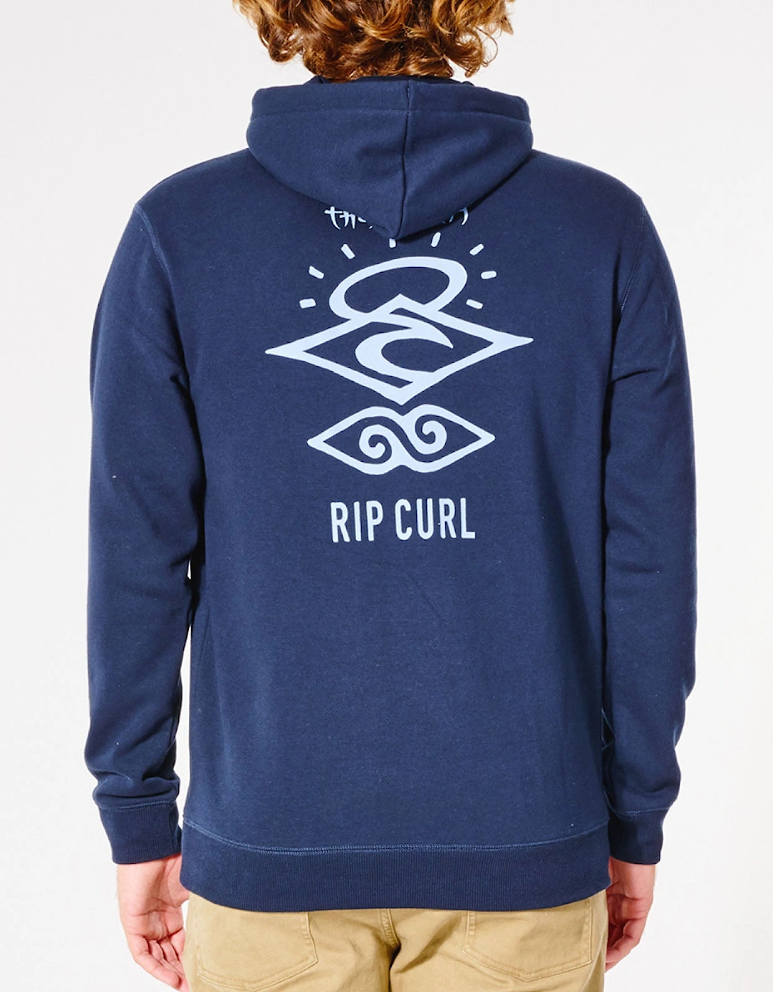 Rip Curl Mens Search Icon Fleece Pullover Hoodie