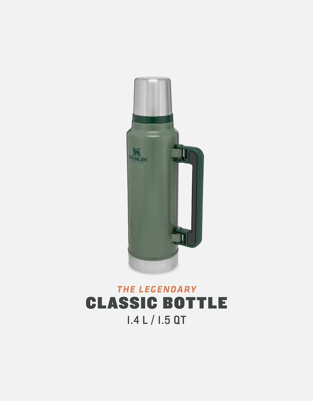 1.4L Classic Legendary Thermal Cold Water Bottle - Green