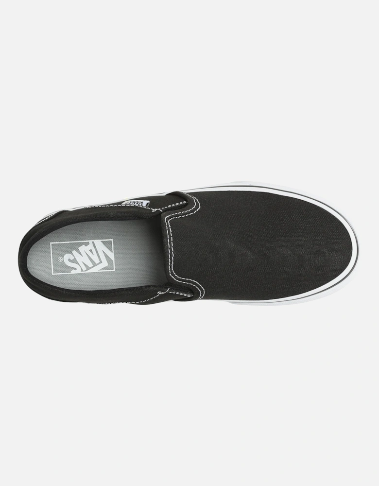 Womens Asher Slip On Platform Trainers - Black