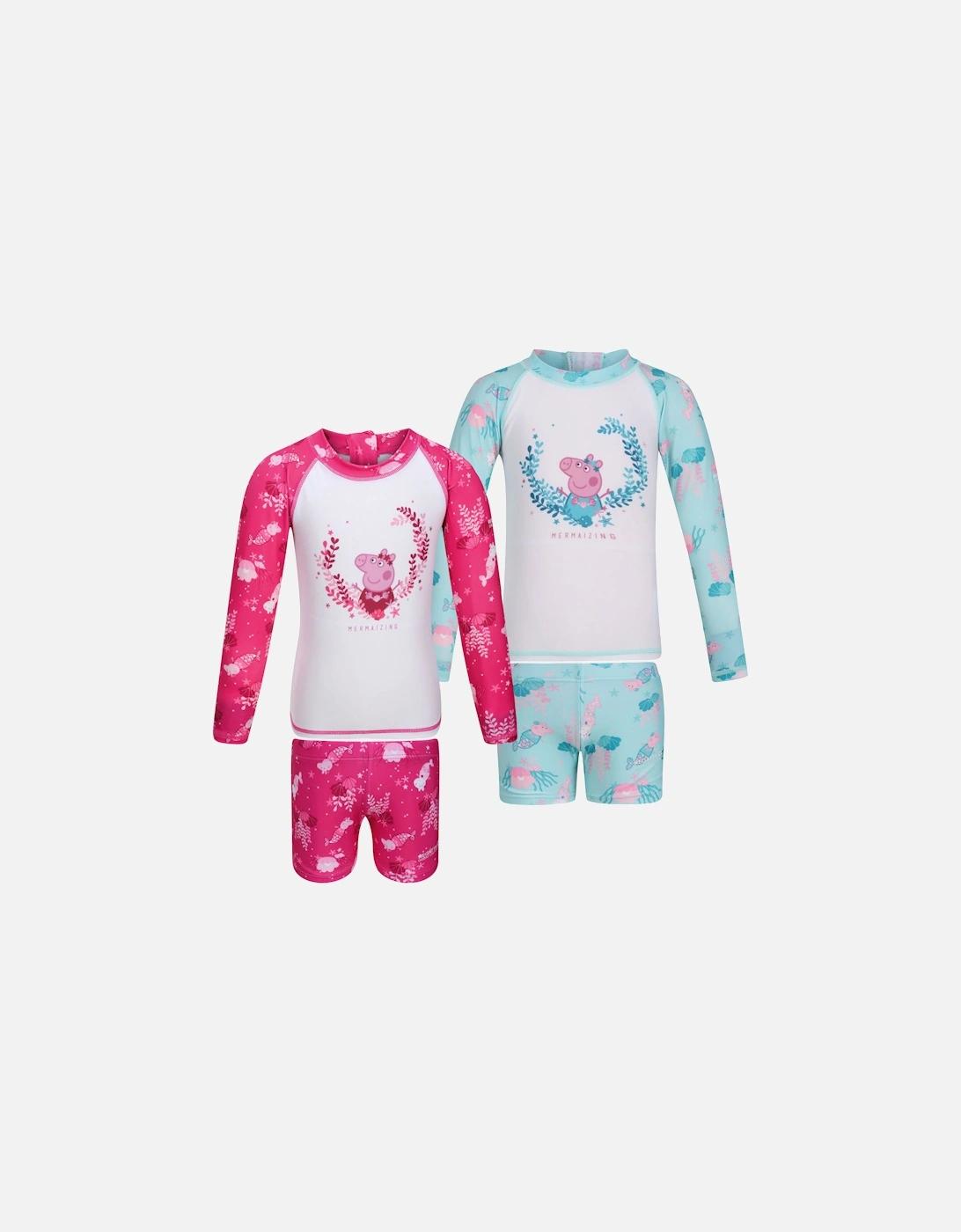 Kids Peppa Pig Long Sleeve Rash Suit Set