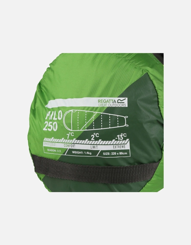 Hilo V2 250 Mummy Camping Insulated Sleeping Bag - Extreme Green