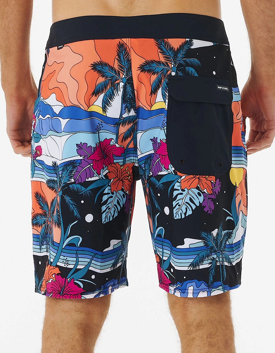 Rip Curl Mens Mirage Postcards Boardshorts - Black