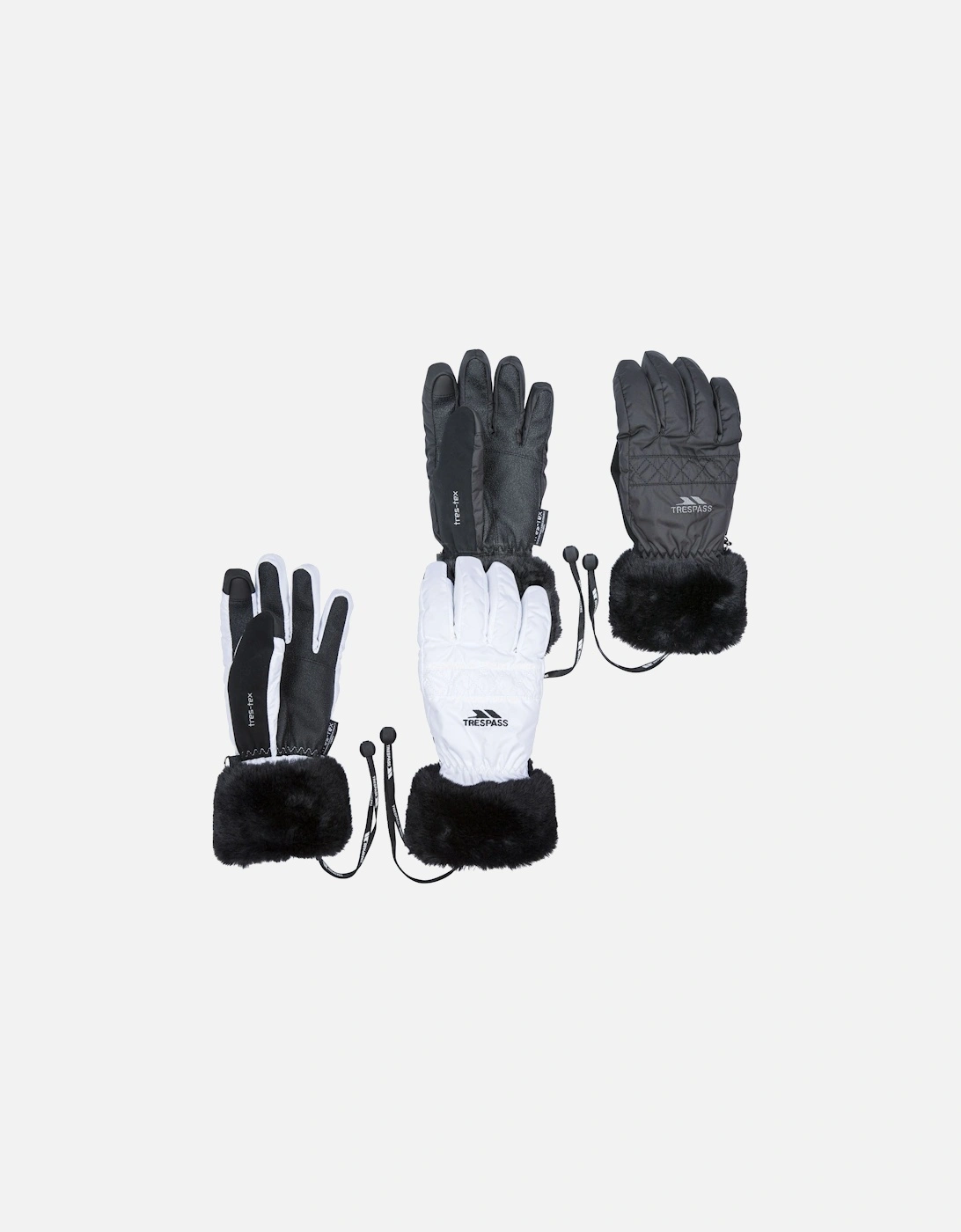 Adults Waterproof Faux Fur Gloves