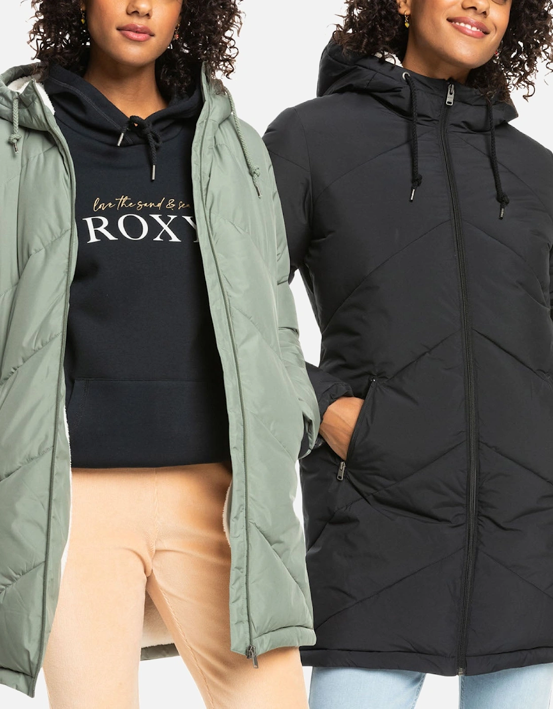 Womens Better Weather Hooded Longline Padded Jacket