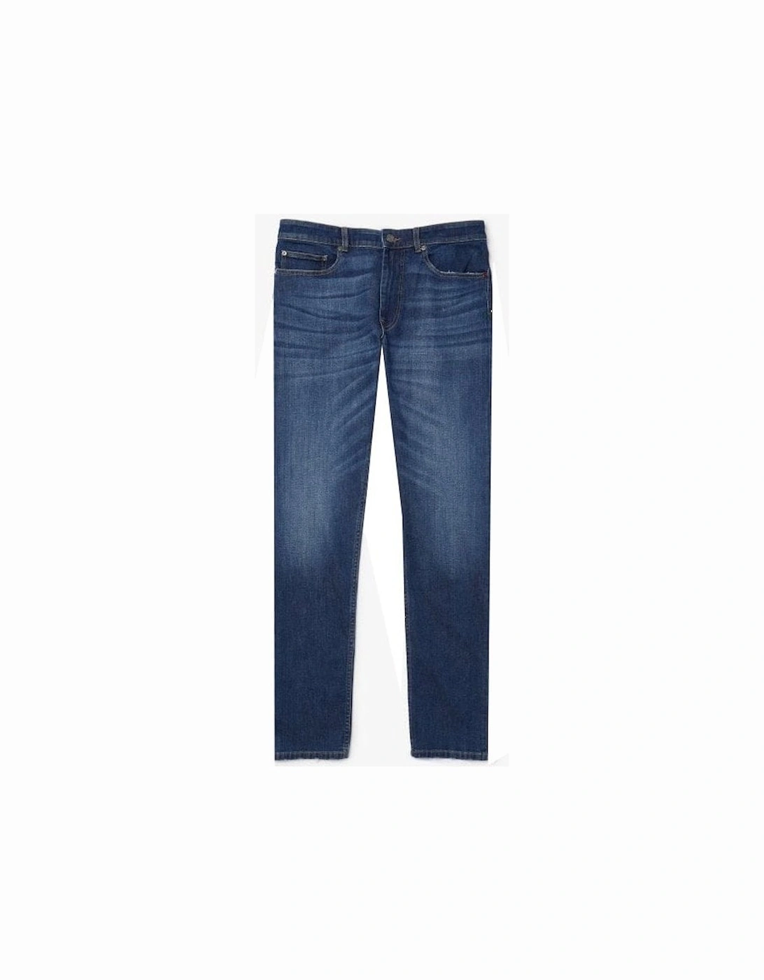 Men's Slim Fit Stretch Blue Denim Jeans, 4 of 3
