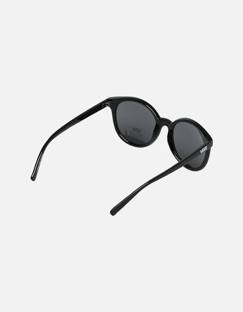 Rise And Shine Round Smoked Sunglasses - Black