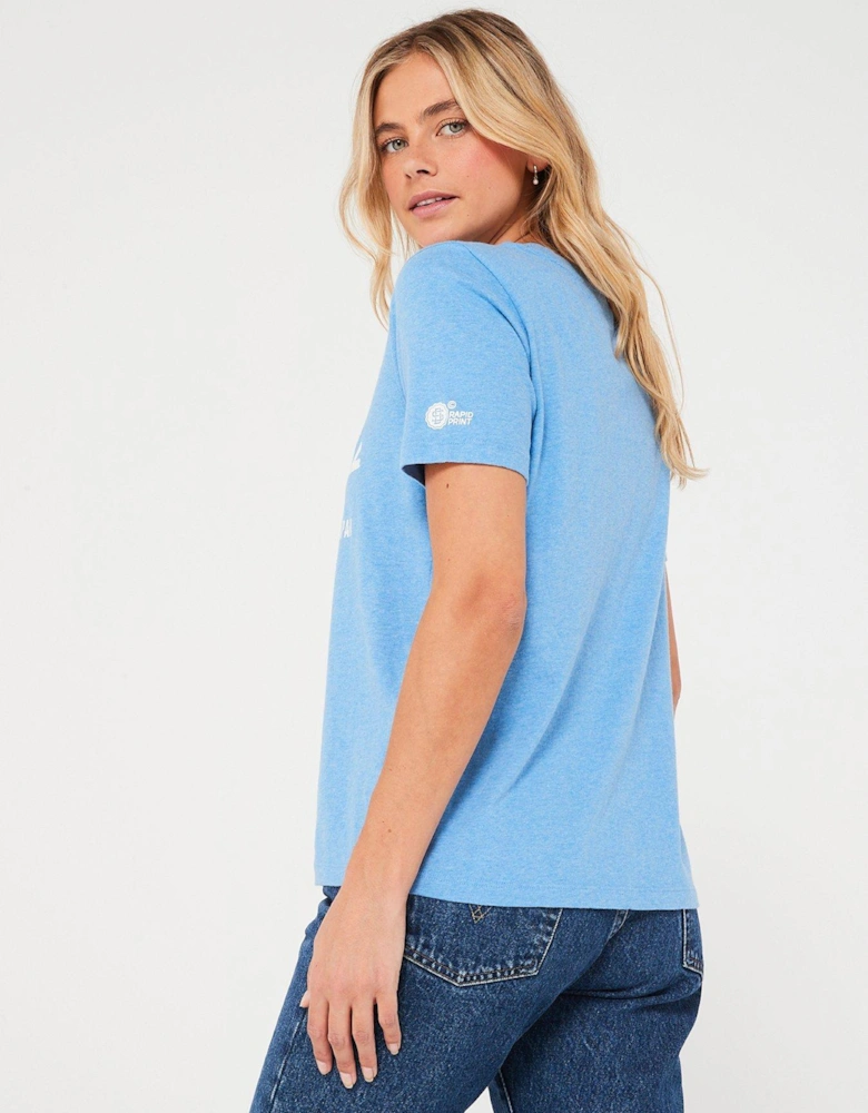 Athletic College T-Shirt - Blue