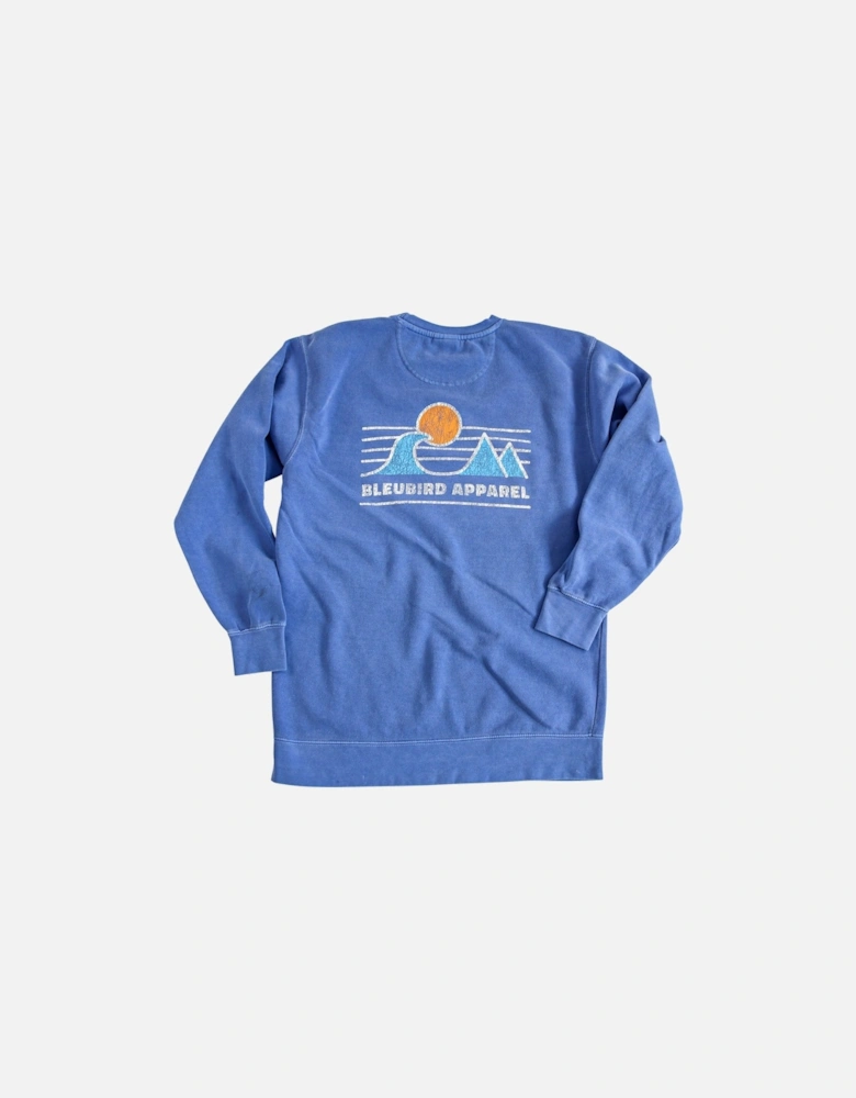 Horizon Crew Neck Pullover Sweatshirt - Ocean