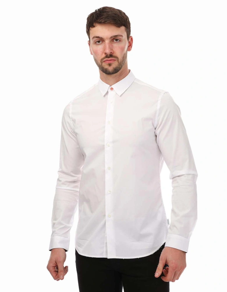 Mens Slim Long Sleeve Dress Shirt