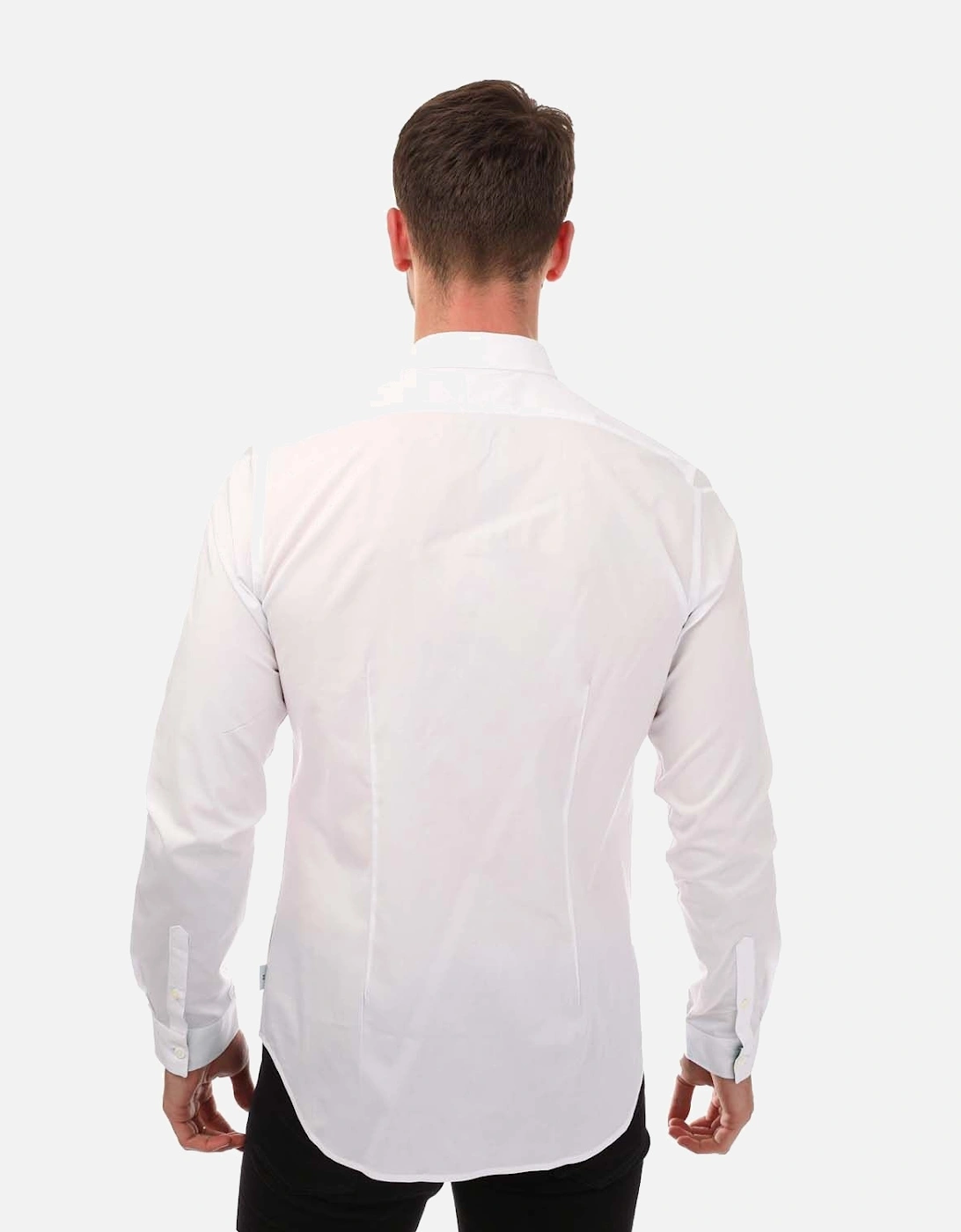 Mens Slim Long Sleeve Dress Shirt