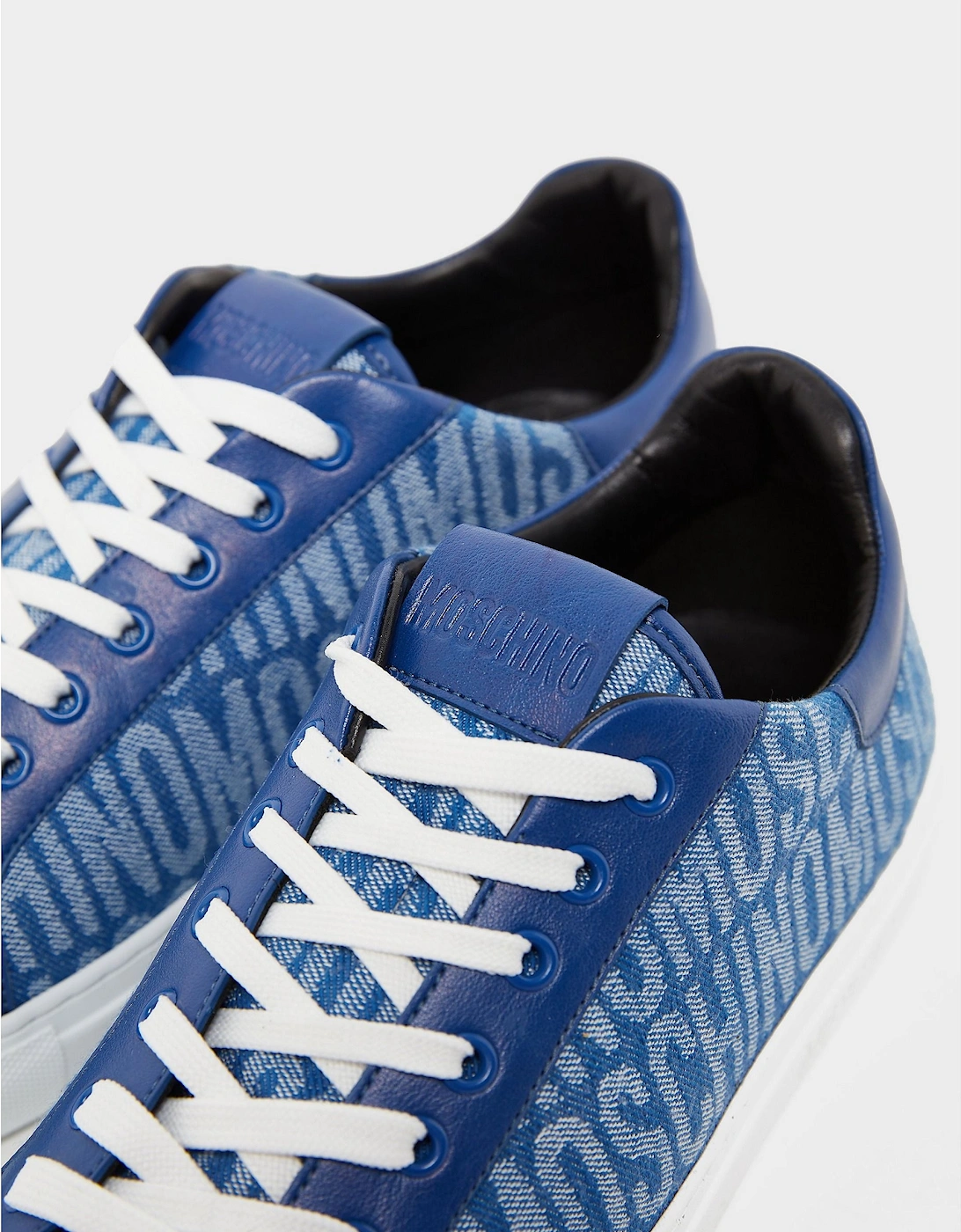 Mens All Over Logo Print Trainers