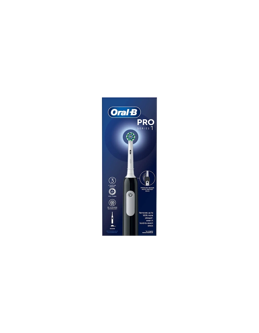 Pro Series 1 Cross Action Black Electric Rechargeable Toothbrush, 2 of 1